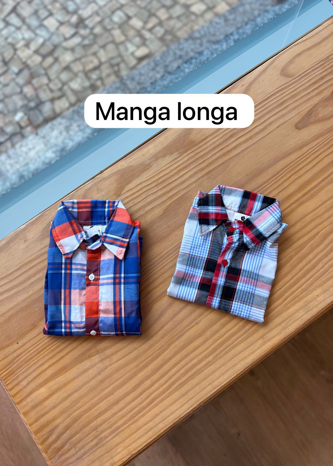 CAMISA MANGA LONGA XADREZ QUADRICULADA UNISSEX LUI BAMBINI