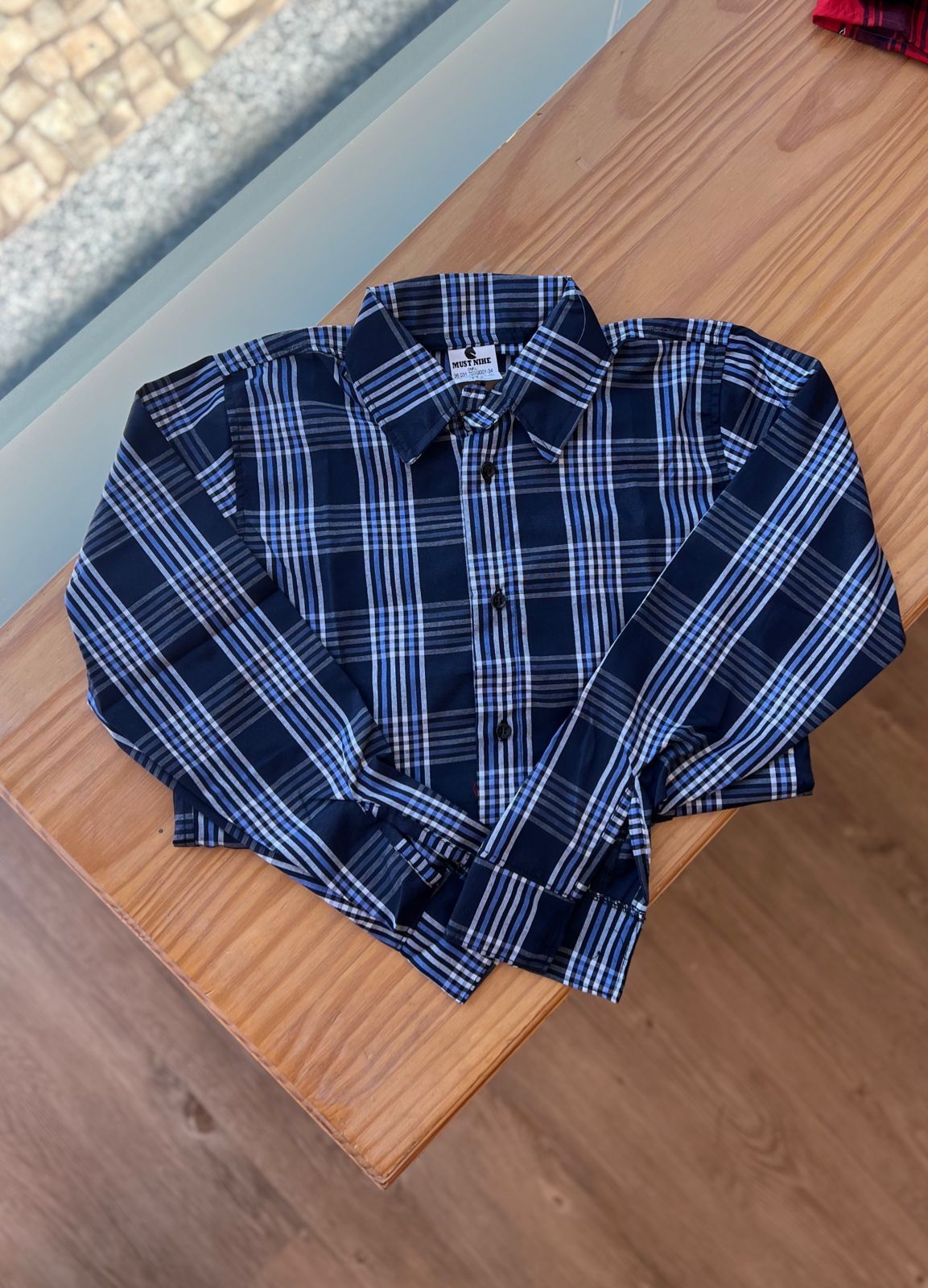 CAMISA XADREZ MANGA LONGA UNISSEX LUI BAMBINI