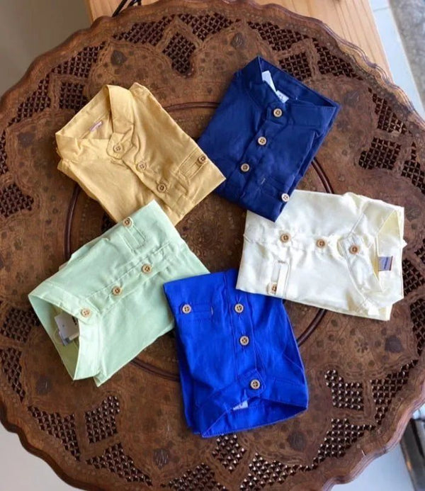 CAMISA MANGA CURTA GOLA PADRE BOLSO MENINO LUI BAMBINI