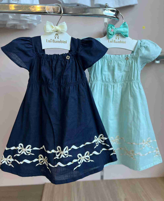 VESTIDO MANGA CURTA PINGENTE MENINA DILA