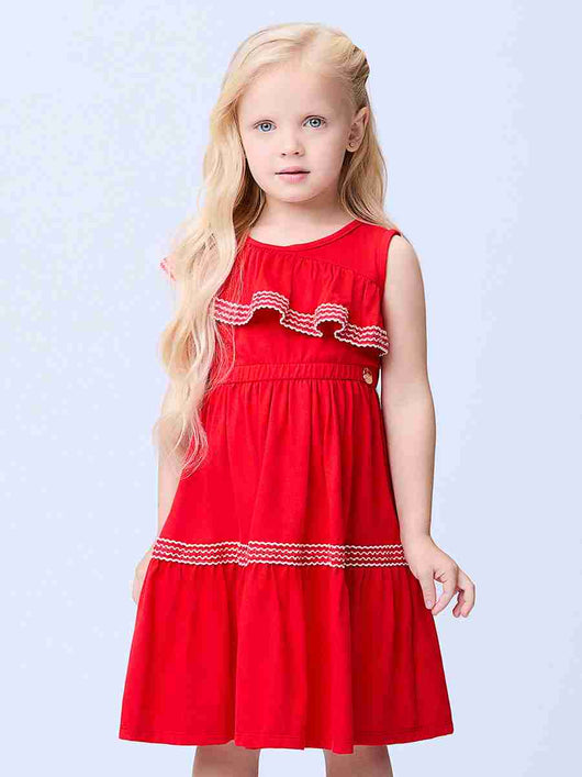 VESTIDO REGATA COM BABADO E PINGENTE MENINA MOMI PRO30
