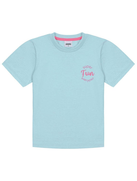 BLUSA MANGA CURTA EM MALHA SUPER FUN EVERYDAY MENINA CATAVENTO