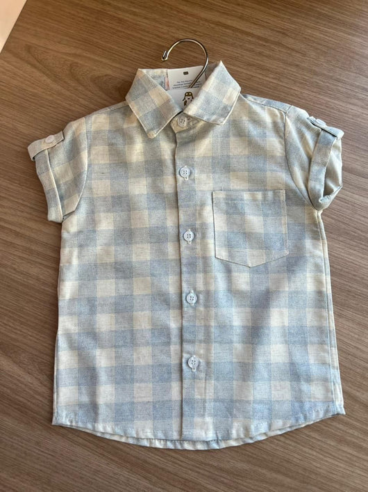 CAMISA MANGA CURTA XADREZ BOLSO MENINO LUI BAMBINI