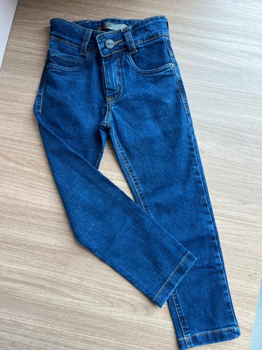 CALÇA JEANS AJUSTE INTERNO MENINO TOM ERY