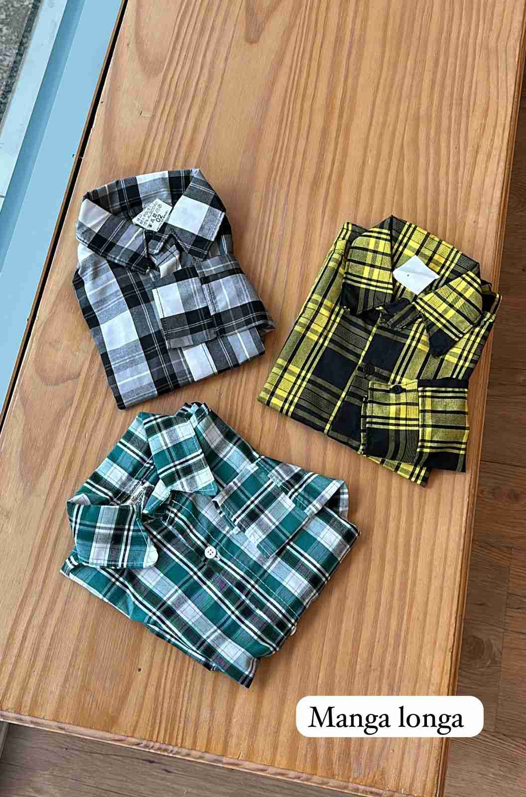 CAMISA XADREZ MANGA LONGA QUADRICULADA UNISSEX LUI BAMBINI
