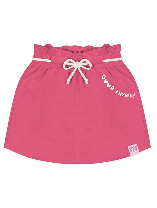 SHORT SAIA MOLETOM COM BOLSOS E CORDÃO GOOD TIMES MENINA CATAVENTO