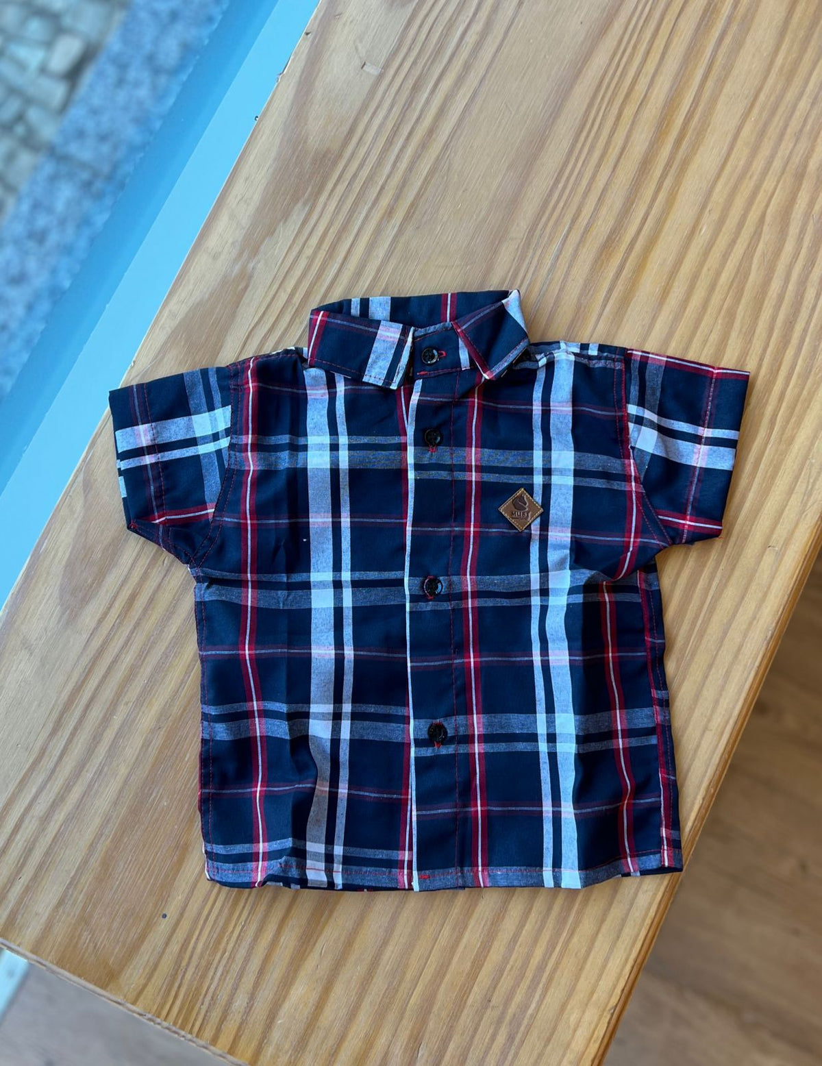 CAMISA XADREZ MANGA CURTA UNISSEX LUI BAMBINI