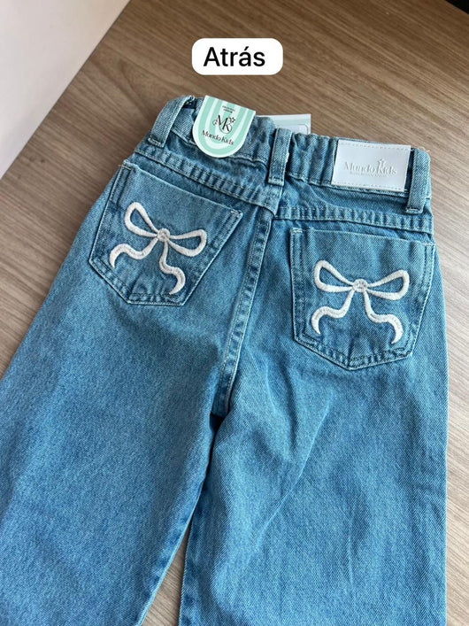 CALÇA WIDE LEG LAÇOS BOLSOS MENINA LUI BAMBINI