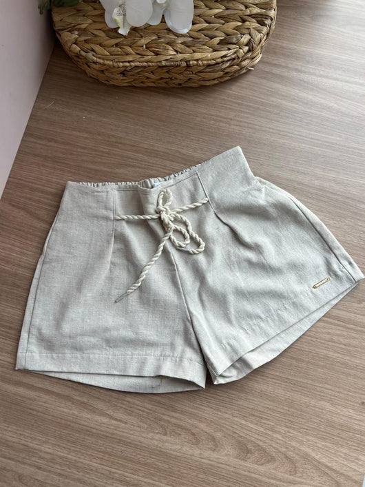 SHORT ELÁSTICO CORDÃO MENINA PULLA BULLA