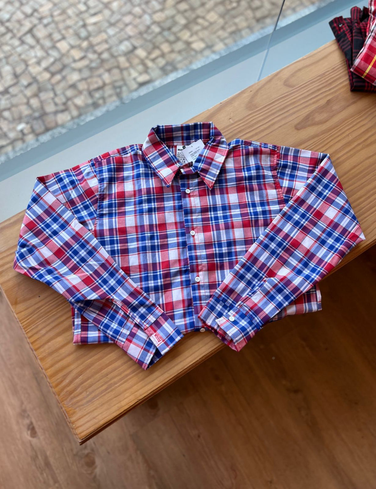 CAMISA XADREZ MANGA LONGA UNISSEX LUI BAMBINI