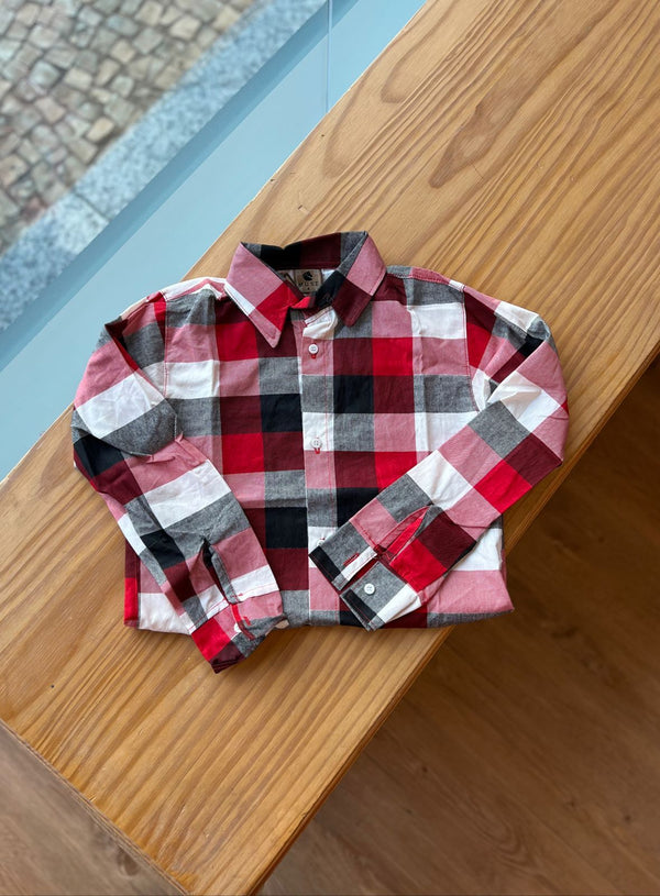 CAMISA XADREZ MANGA LONGA UNISSEX LUI BAMBINI