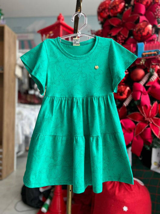 VESTIDO MANGA CURTA PINGENTE MENINA HAVE FUN
