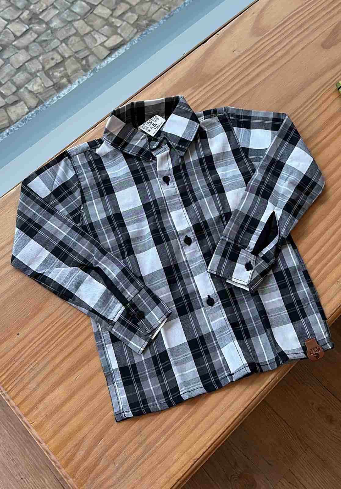 CAMISA XADREZ MANGA LONGA QUADRICULADA UNISSEX LUI BAMBINI