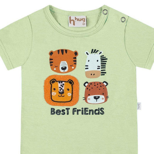 CONJUNTO BODY MC BERMUDA BEST FRIENDS MENINO HUG PRO40