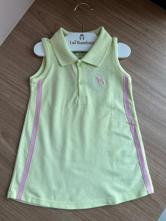 VESTIDO REGATA POLO PIQUET MINIMALISTA DOG MENINA CHARPEY