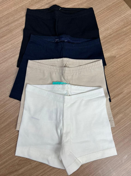 SHORT LISO BÁSICO PARA USAR EMBAIXO DA SAIA MENINA ELIAN