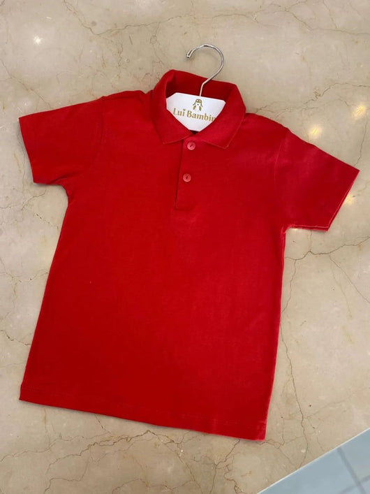 CAMISA MANGA CURTA GOLA POLO LISA EM MEIA MALHA MENINO HAVE FUN PRO40