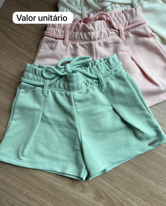 SHORT ELÁSTICO MENINA PULLA BULLA