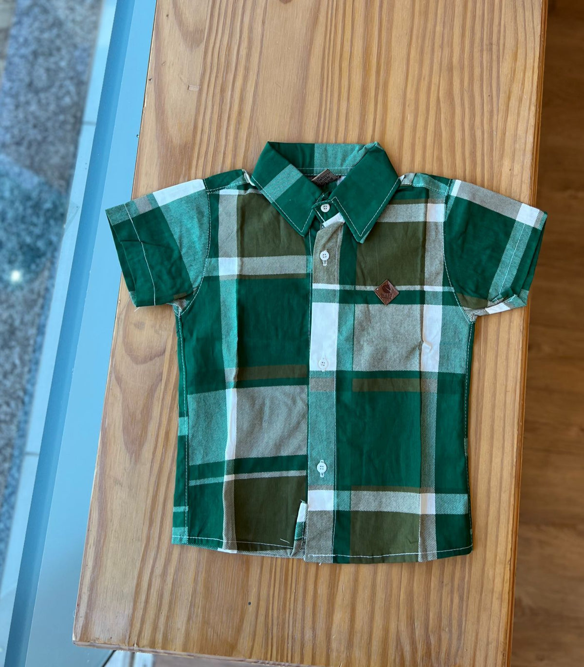 CAMISA XADREZ MANGA CURTA UNISSEX LUI BAMBINI