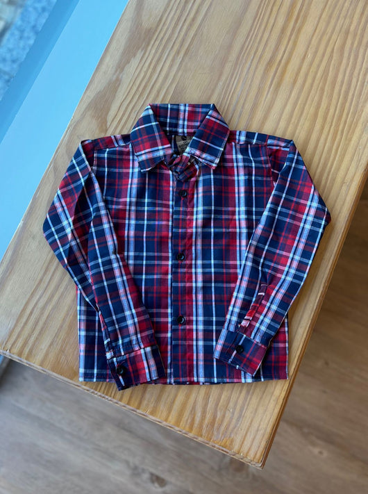 CAMISA XADREZ MANGA LONGA UNISSEX LUI BAMBINI