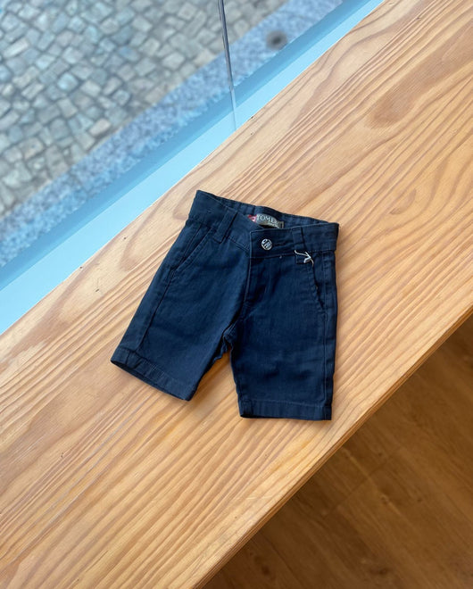 BERMUDA JUVENIL SPORT FINO SARJA COM BOLSOS FUNCIONAIS MENINO TOM ERY