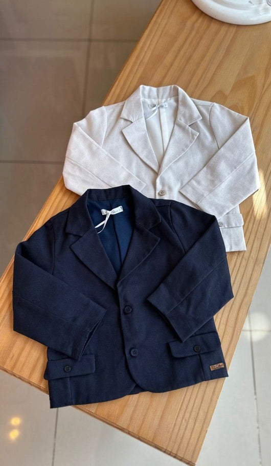 BLAZER EM LINHO CLÁSSICO MENINO BARBARA KIDS