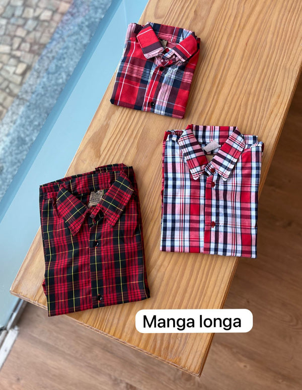 CAMISA XADREZ MANGA LONGA UNISSEX LUI BAMBINI