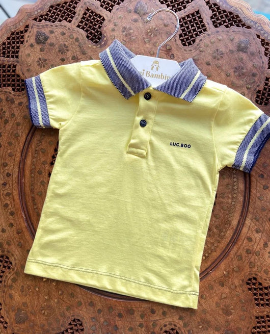 CAMISA MANGA CURTA GOLA POLO MENINO LUC BOO PRO40