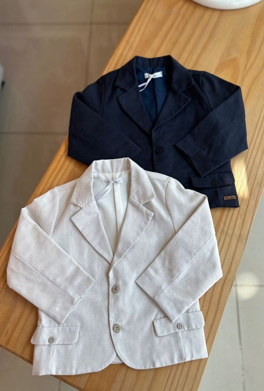 BLAZER EM LINHO CLÁSSICO MENINO BARBARA KIDS