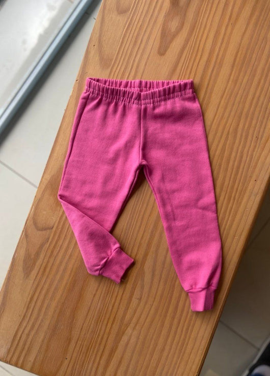 CALÇA LEGGING MOLETOM PELUCIADA COM PUNHO MENINA BICHO BAGUNÇA