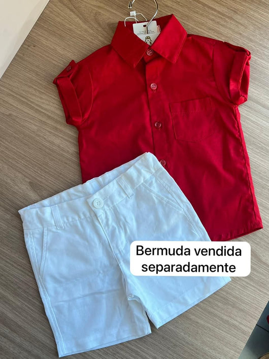 CAMISA MANGA CURTA BOLSO MENINO LUI BAMBINI