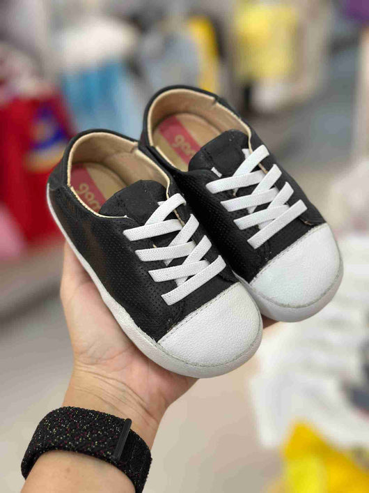 TENIS COURO COM CADARCO ELASTICO E SOLADO BORRACHA MENINO GAMBO 20PRO50