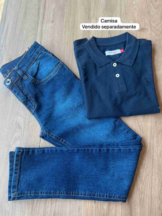 CALÇA JEANS COM AJUSTE INTERNO ZÍPER BOTÕES E BOLSOS FUNCIONAIS MENINO RESERVA MINI