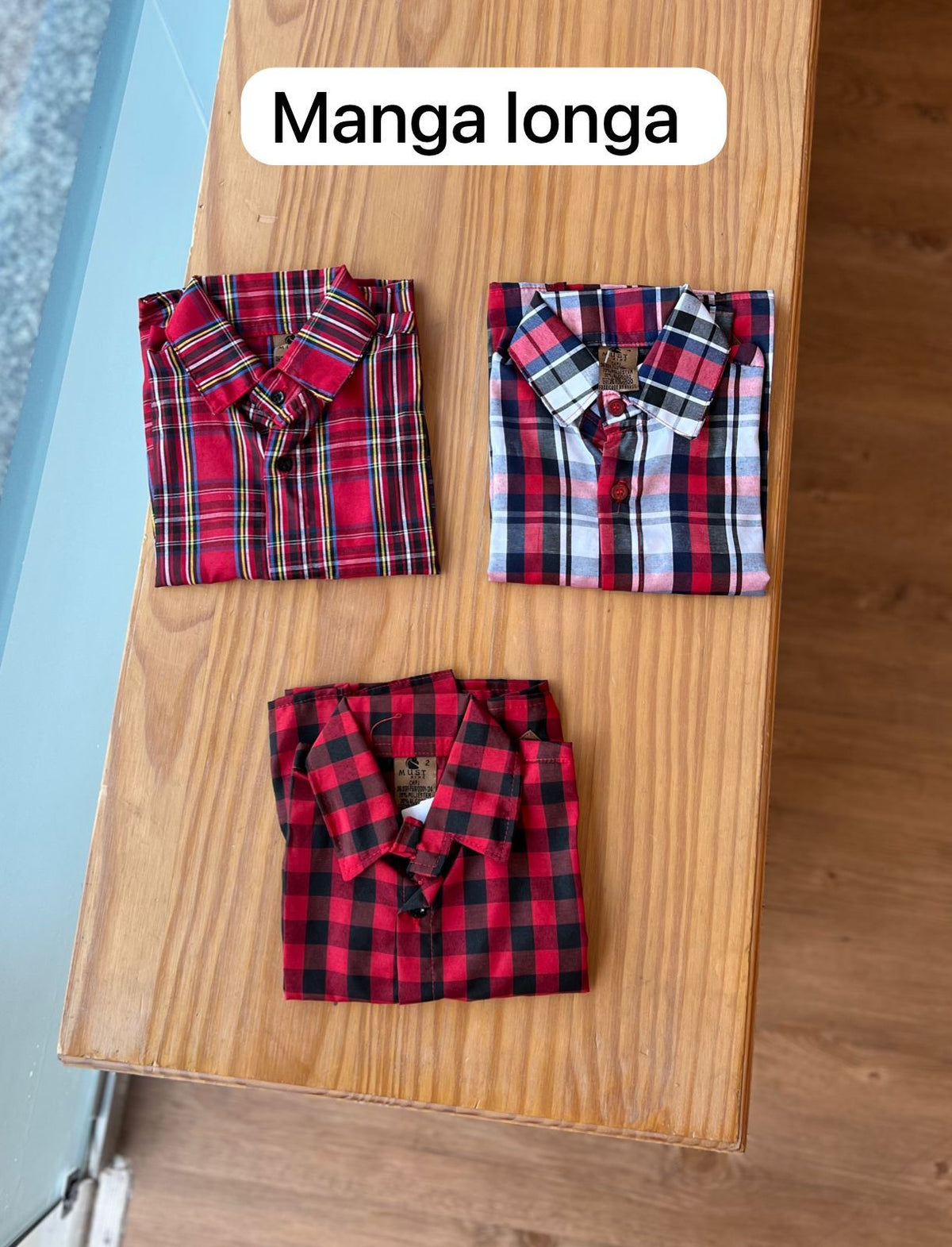 CAMISA XADREZ MANGA LONGA UNISSEX LUI BAMBINI