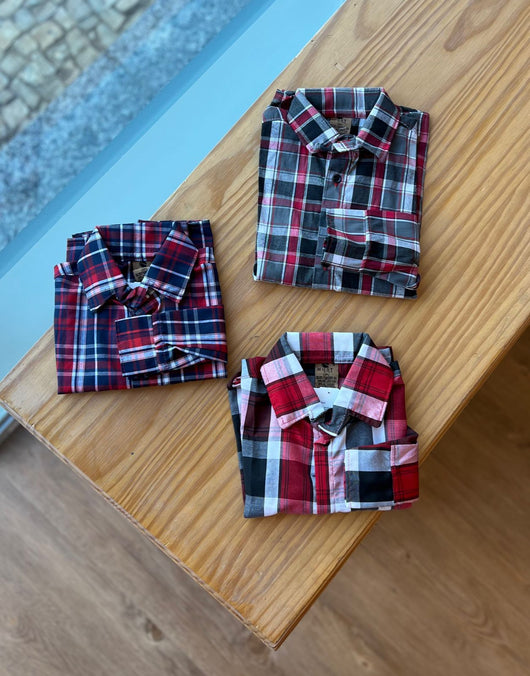 CAMISA XADREZ MANGA LONGA UNISSEX LUI BAMBINI