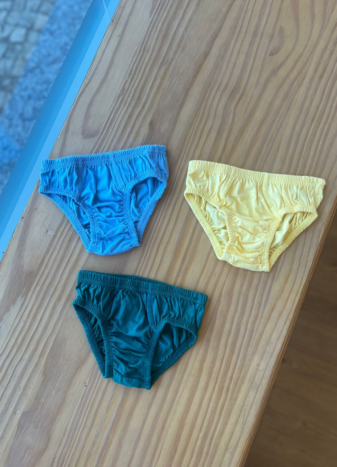 KIT 3 CUECAS LISAS COM ELÁSTICO MENINO PULLA BULLA