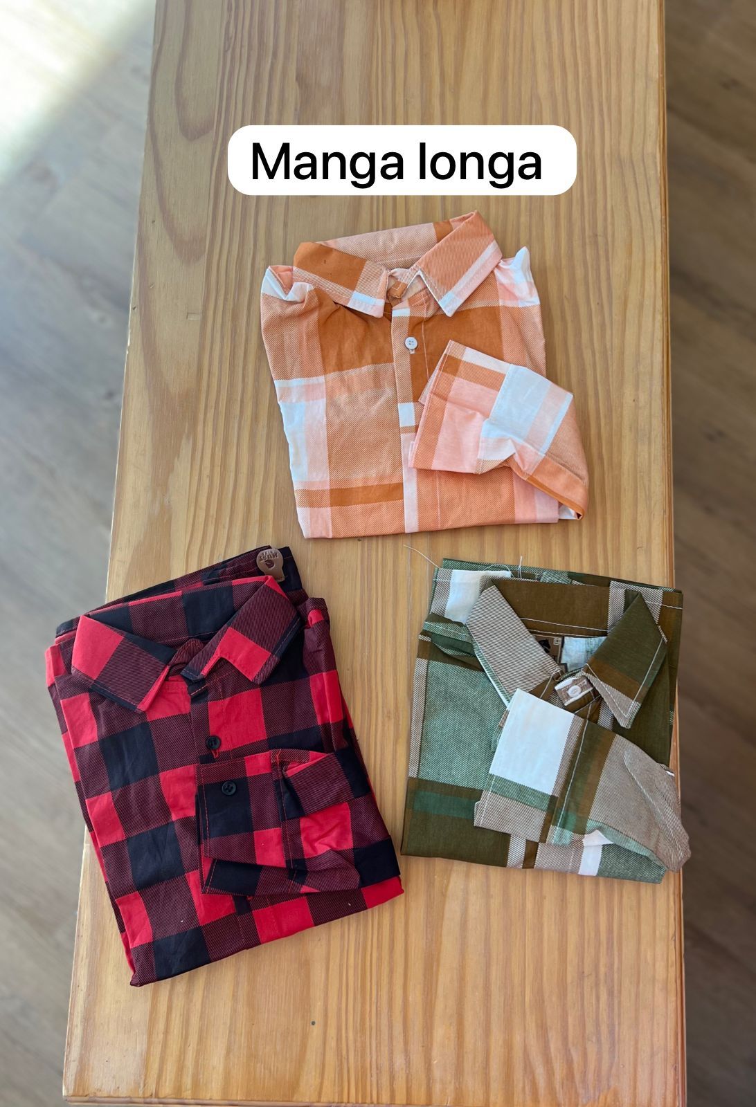 CAMISA XADREZ MANGA LONGA UNISSEX LUI BAMBINI