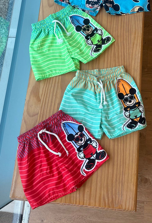 BERMUDA MICKEY MOUSE E PRANCHA UV50+ MENINO FAKINI