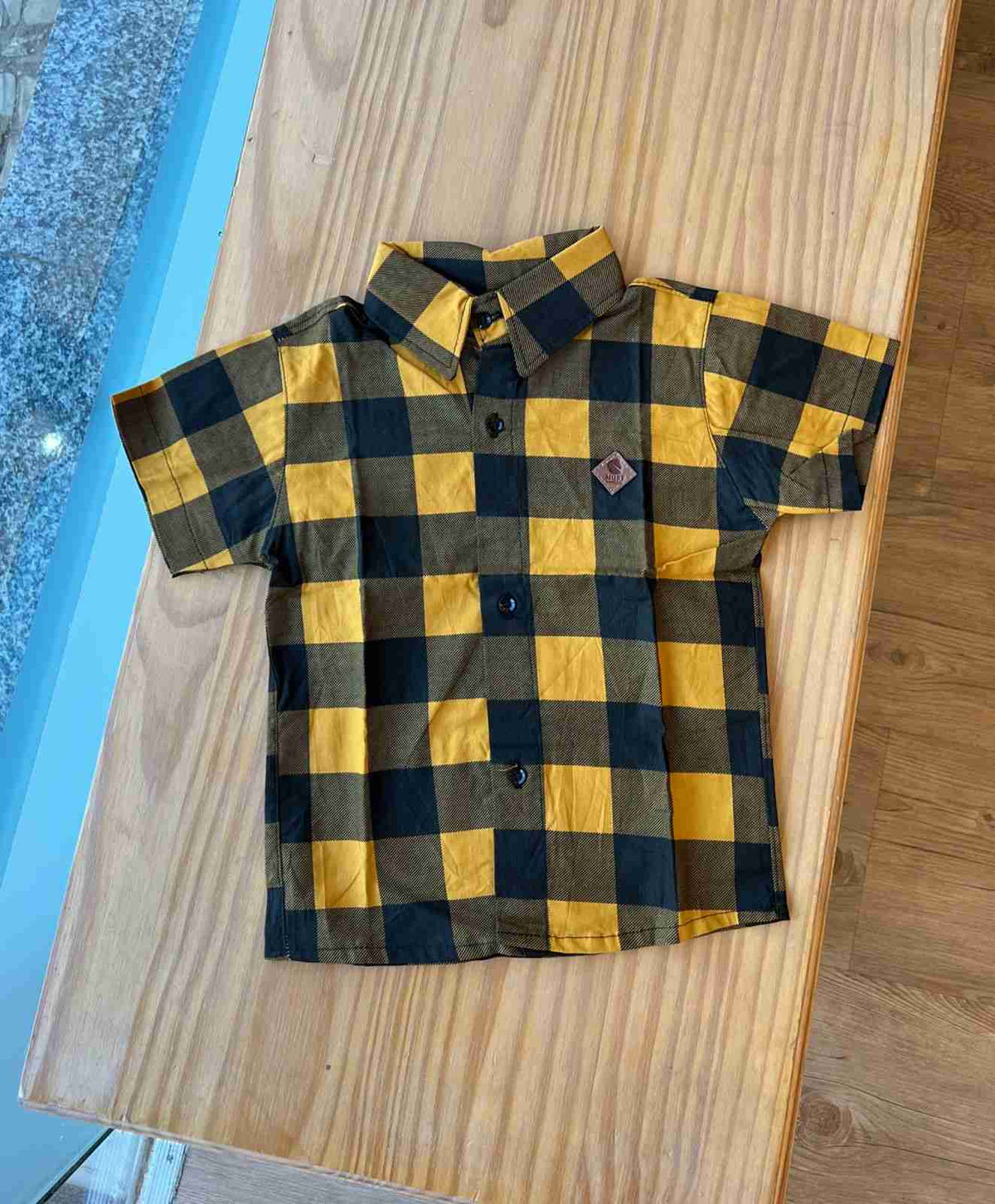 CAMISA XADREZ MANGA CURTA UNISSEX LUI BAMBINI