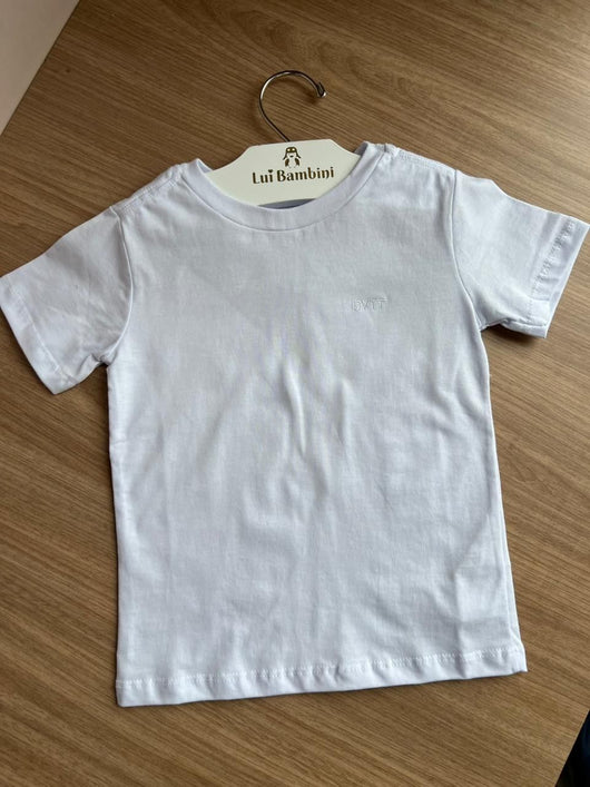 CAMISETA MANGA CURTA LISA BORDADO MINIMALISTA DVTT MENINO DIVERTTO