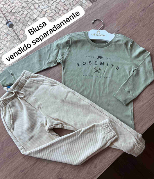 CALÇA TRICOT MOLETOM MENINO FAKINI