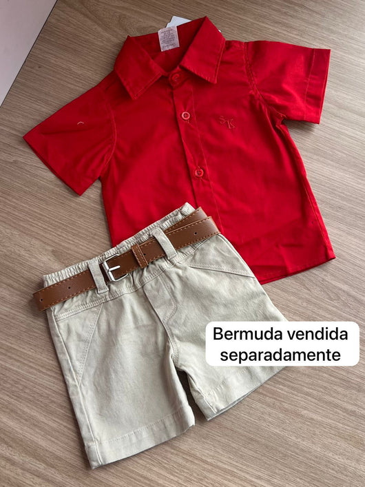 CAMISA MANGA CURTA BOTÕES MENINO LUI BAMBINI
