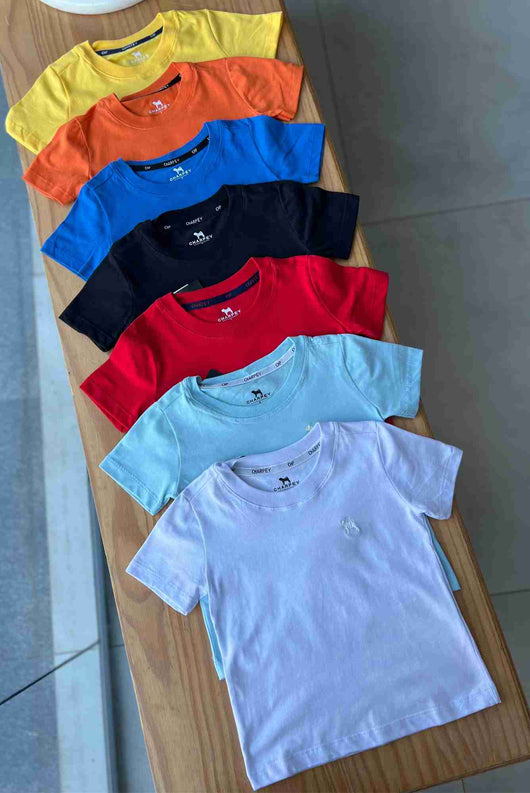 CAMISETA MANGA CURTA MINIMALISTA BÁSICA MENINO CHARPEY