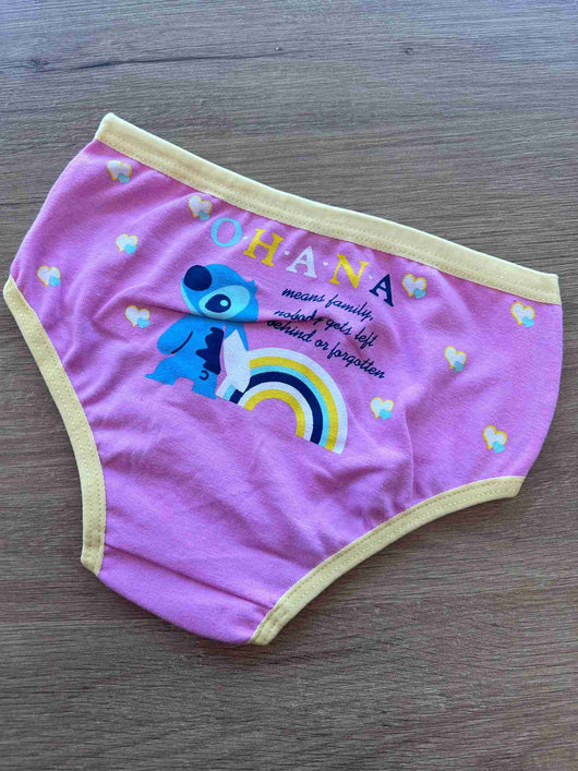 CALCINHA EM ALGODÃO MONSTRINHO ARCO IRIS MENINA LUI BAMBINI