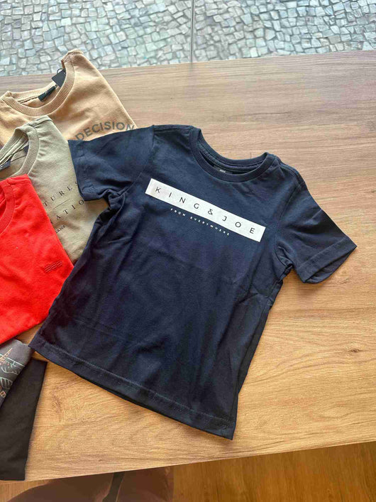 CAMISETA MANGA CURTA FROM EVEREST MENINO KING&JOE