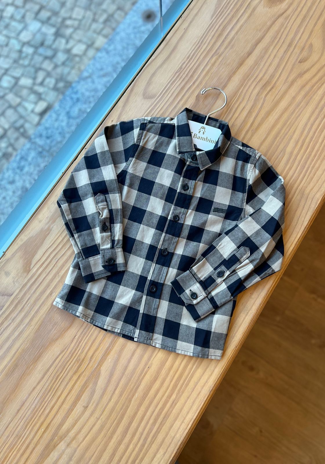 CAMISA MANGA LONGA JUNINA XADREZ CASUAL PLAY SLIM MENINO KING&JOE