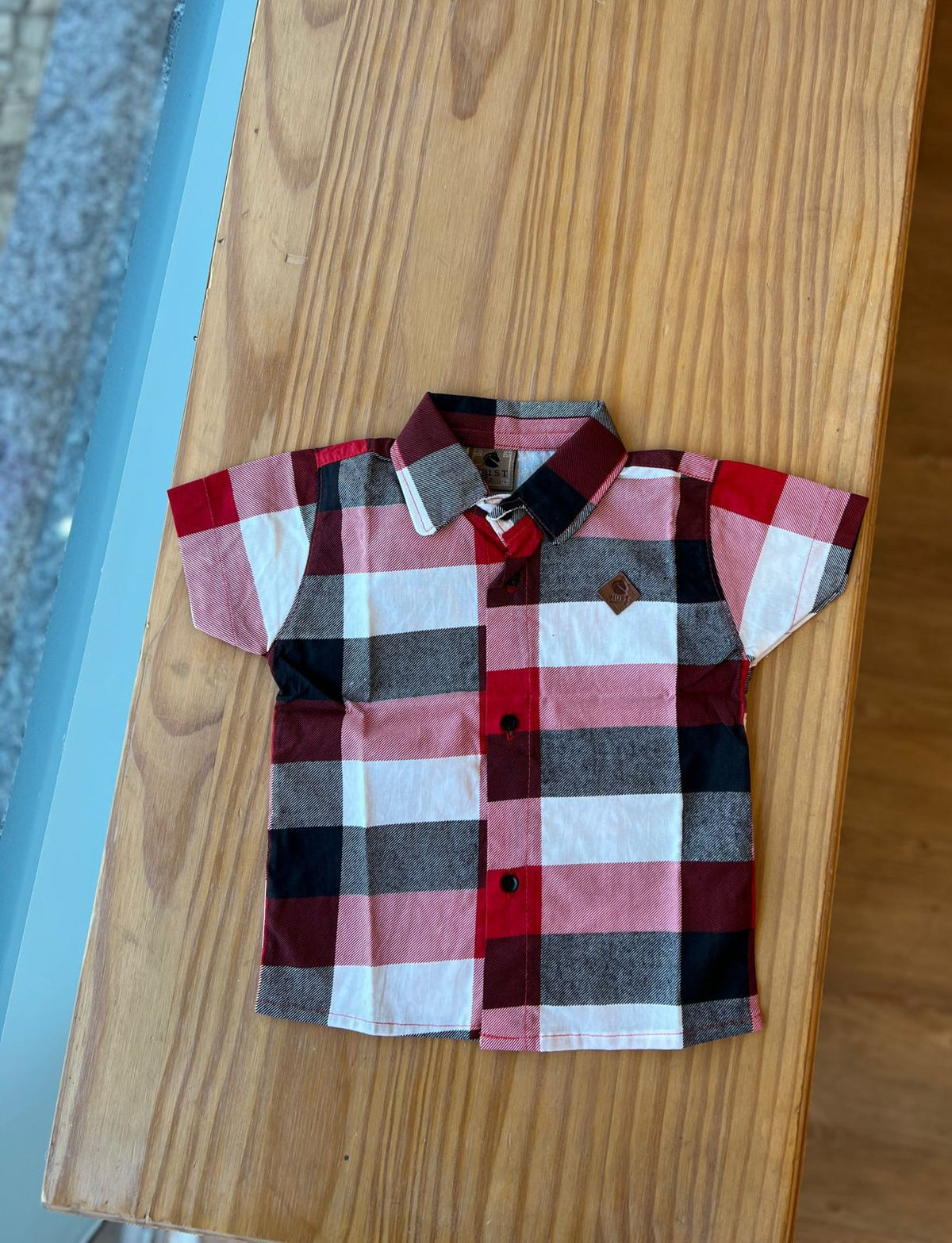 CAMISA XADREZ MANGA CURTA UNISSEX LUI BAMBINI