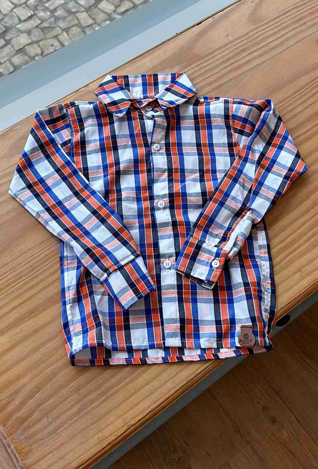 CAMISA XADREZ MANGA LONGA E QUADRICULADA UNISSEX LUI BAMBINI