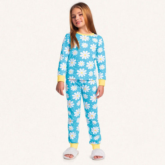 CONJUNTO PIJAMA BLUSA MANGA LONGA E CALCA MENINA FAKINI