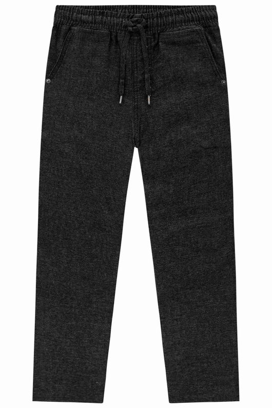 CALÇA COMFORT EM SARJA MELANGE COM ELASTANO MENINO JOHNNY FOX